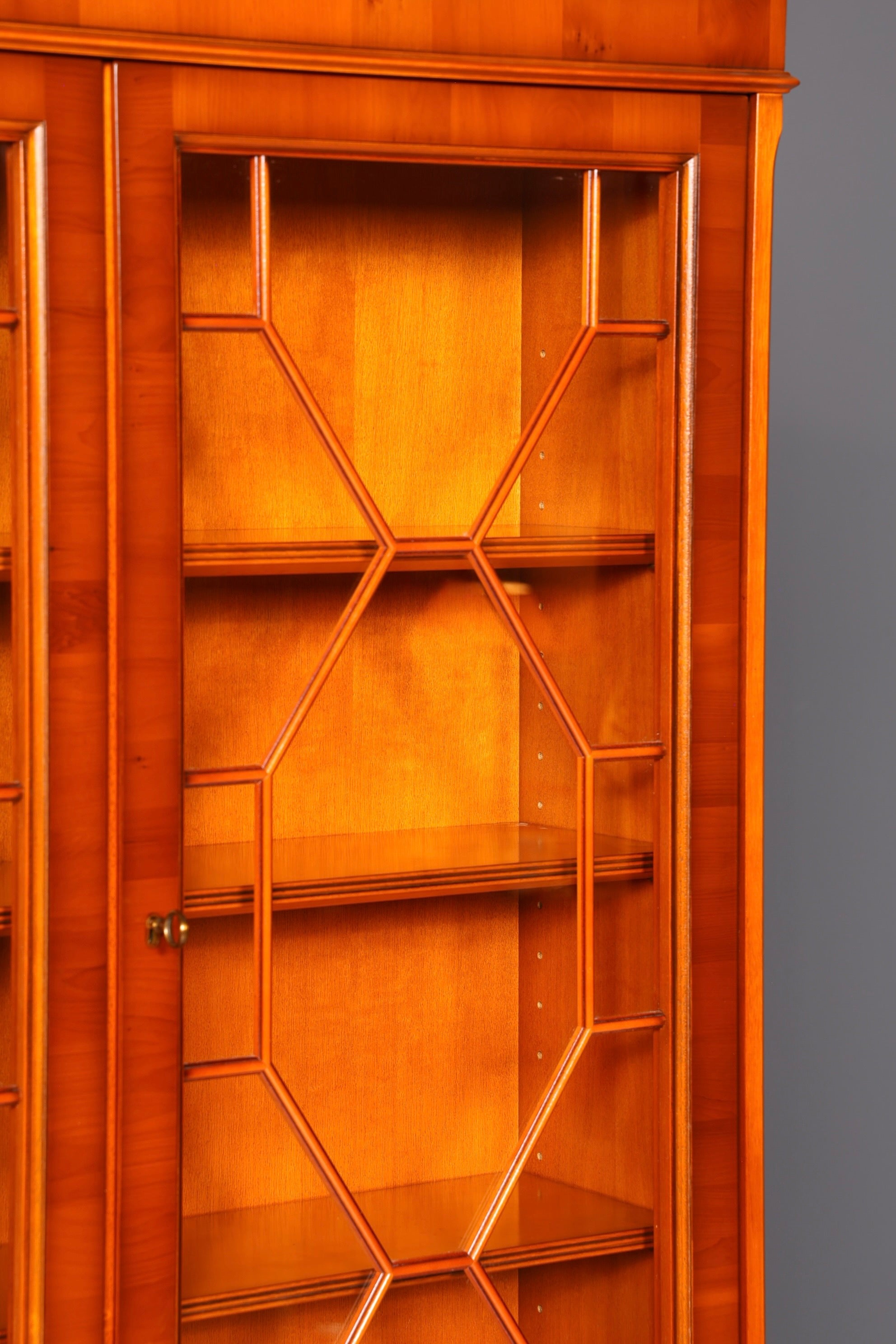 Stilvoller Original Heldense Englischer Aufsatzsekretär Eibe 60s Vitrine Schrank Büro Schreibmöbel UK