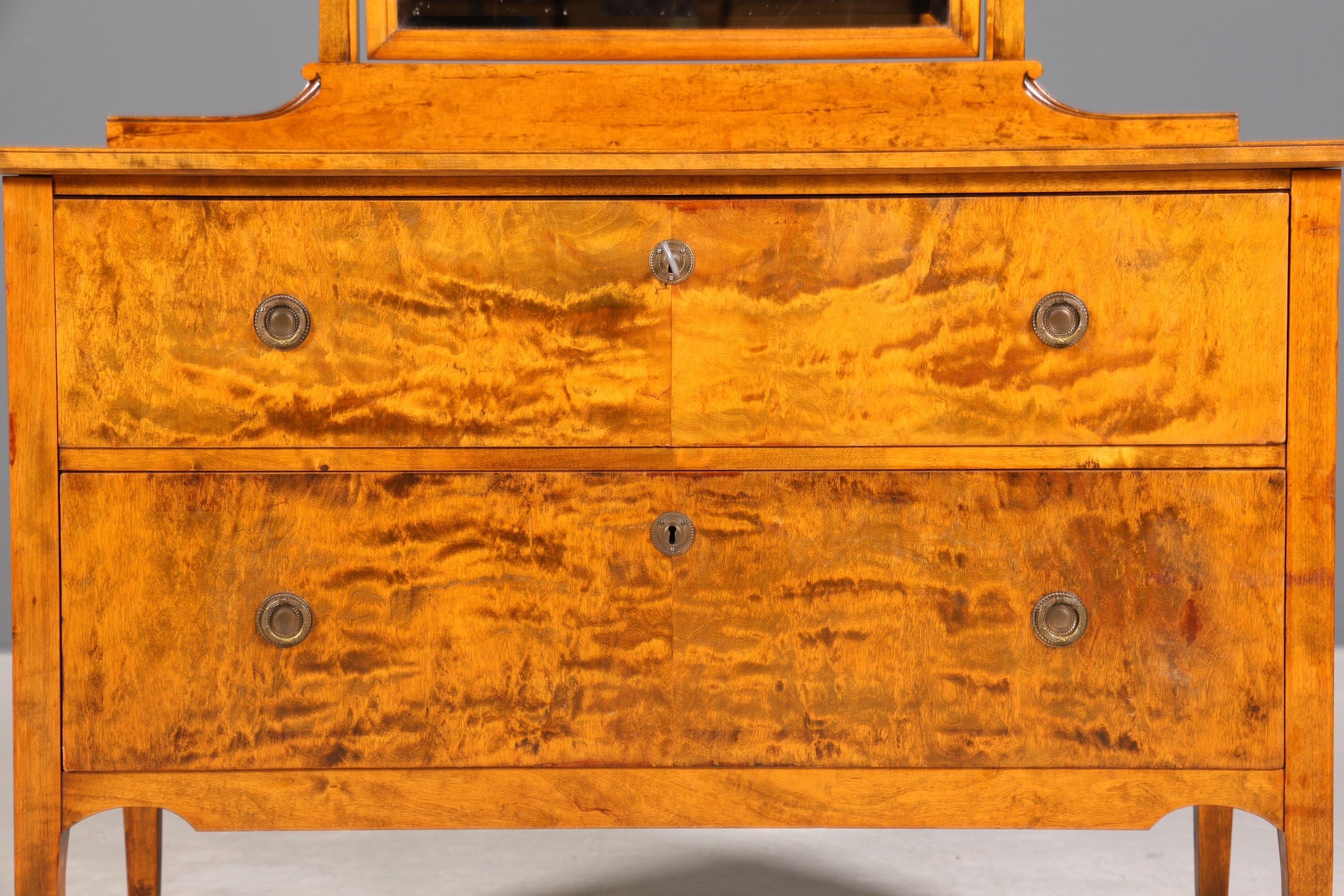 Wunderschöne Art Deco Stil Kommode um 1940 Spiegel Sideboard Schubladenkommode