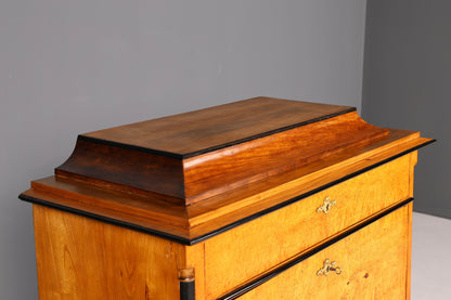 G614 Finish Cm Stilvoller Biedermeier Sekretär Louis Philippe Vertiko Antik Kommode Schreibkommode Office Desk (Kopie)