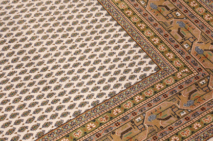 Wunderschöner Orientalischer Schurwolle Teppich Wohnzimmer Teppich Orient Teppich Kurzflorteppich aus Indien