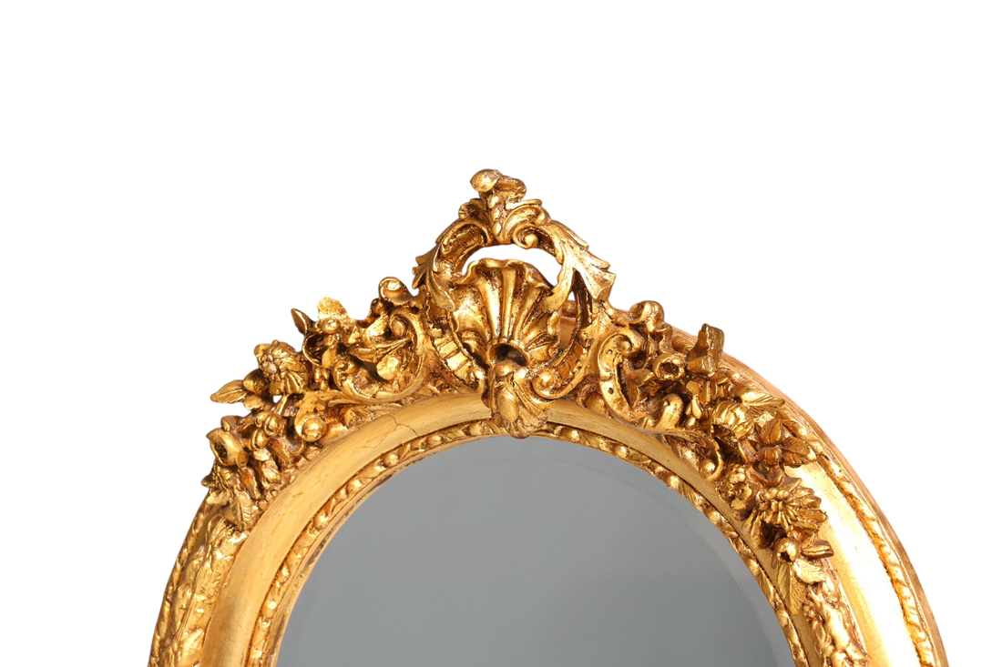 Stilvoller Prunk Barock Stil Standspiegel Antik Stil Ornament Flurspiegel