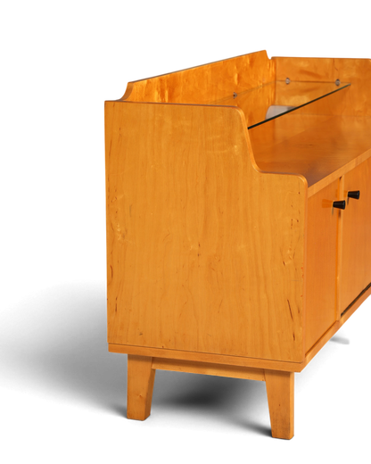 F966 Finish cm Wunderschönes Mid Century Kommode Vintage TV Sideboard 60s Schrank Flurkommode Klappschrank