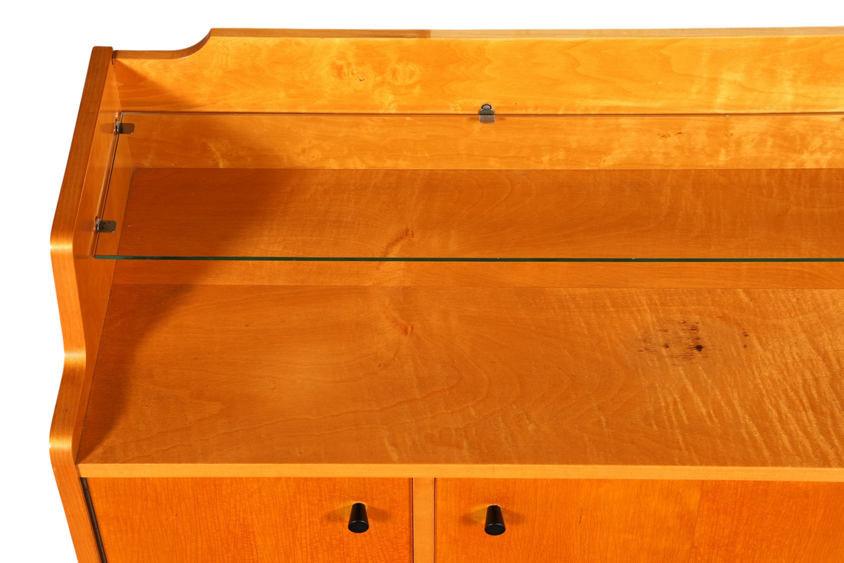F966 Finish cm Wunderschönes Mid Century Kommode Vintage TV Sideboard 60s Schrank Flurkommode Klappschrank