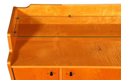 F966 Finish cm Wunderschönes Mid Century Kommode Vintage TV Sideboard 60s Schrank Flurkommode Klappschrank