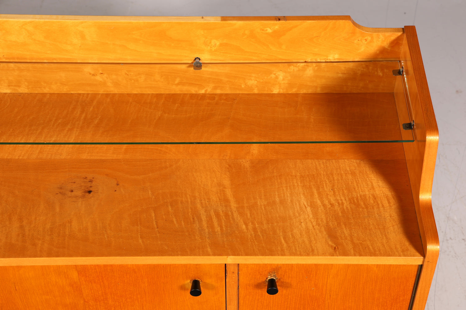 F966 Finish cm Wunderschönes Mid Century Kommode Vintage TV Sideboard 60s Schrank Flurkommode Klappschrank