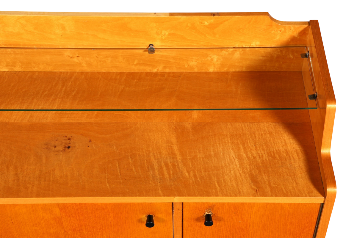 F966 Finish cm Wunderschönes Mid Century Kommode Vintage TV Sideboard 60s Schrank Flurkommode Klappschrank