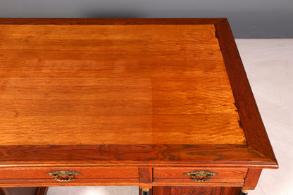 Traumhafter Gründerzeit Schreibtisch Jugendstil Bürotisch echt Holz Antik Office Desk