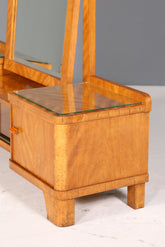 Wunderschöne Art Deco Spiegelkommode Antik Sideboard mit Spiegel Frisierkommode Vitrine