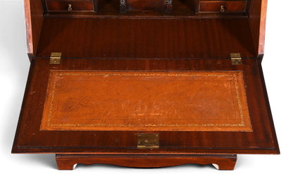 F973 Finish cm Wunderschöner Englischer Sekretär Büro Aufsatzsekretär Antik 60S Vitrinen Schrank UK