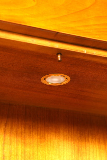 Traumhafte Original Selva Vitrine Kirschholz Buffet Bibliothek Antik Stil Schrank Geschirrschrank Italienische Möbel