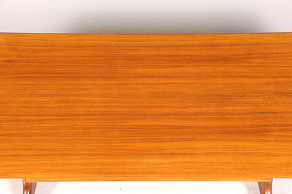 Wunderschöner Mid Century Couchtisch Teak Danish Retro Ablagetisch ausziehbarer höhenverstellbar Vintage Coffee Table 70er Jahre Wohnzimmertisch