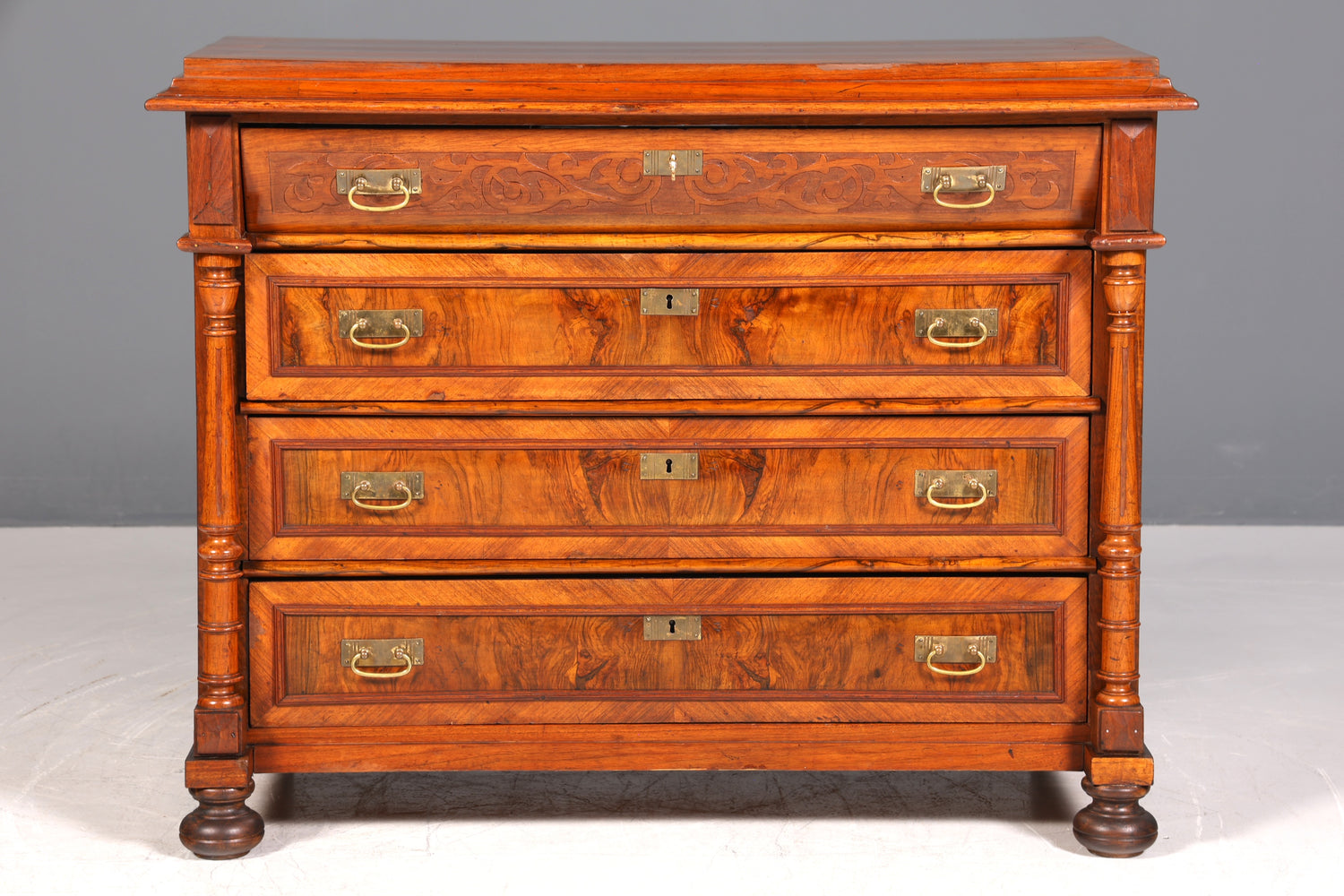 Traumhafte Gründerzeit Kommode Jugendstil Antik Sideboard Schubladenkommode Wäschekommode