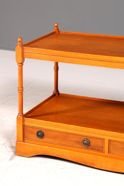 Traumhafter Englischer Couchtisch Eibe Regency Stil Beistelltisch Ablagetisch Antik Tisch Vintage