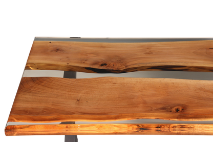 Wunderschöner Epoxidharz Tisch 200-90cm Nussbaum Esszimmer Tisch River Table Küchentisch