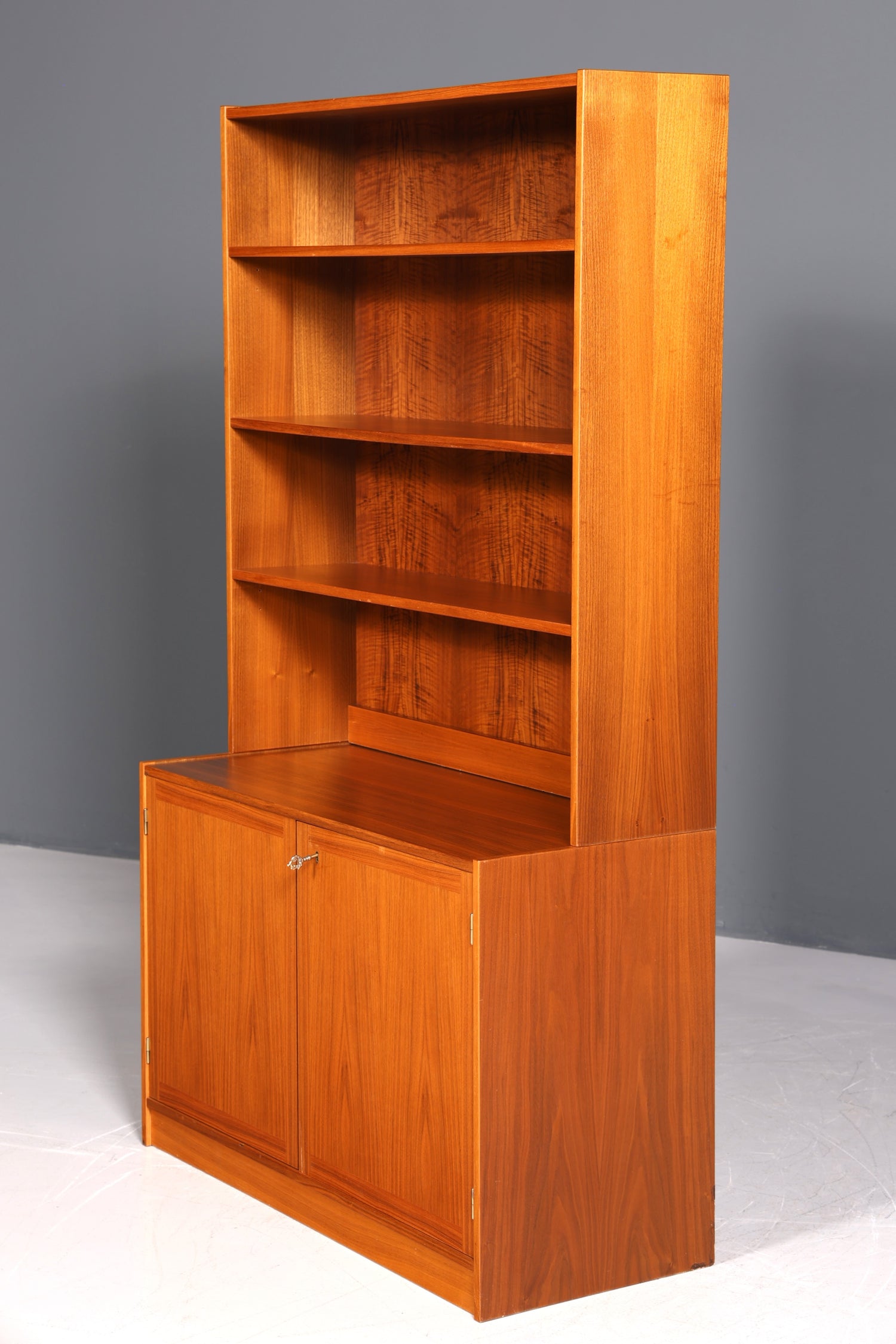 Wunderschöner Mid Century Regal Schrank Vintage Highboard Bücherregal Holz Kommode