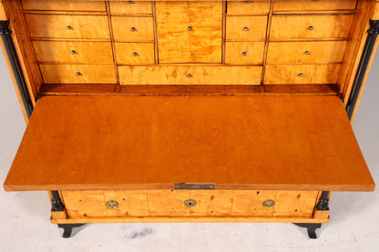 Wunderschöner Original Biedermeier Sekretär um 1860 Kommode Antik Bürokommode