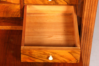 Stilvoller Biedermeier Sekretär Vertiko Louis Philippe  Kommode Schubladenkommode