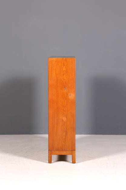 F993 Finish cm Schlichtes Mid Century Regal Vintage Bücherregal Schrank Buchablage 60s Bookshelf