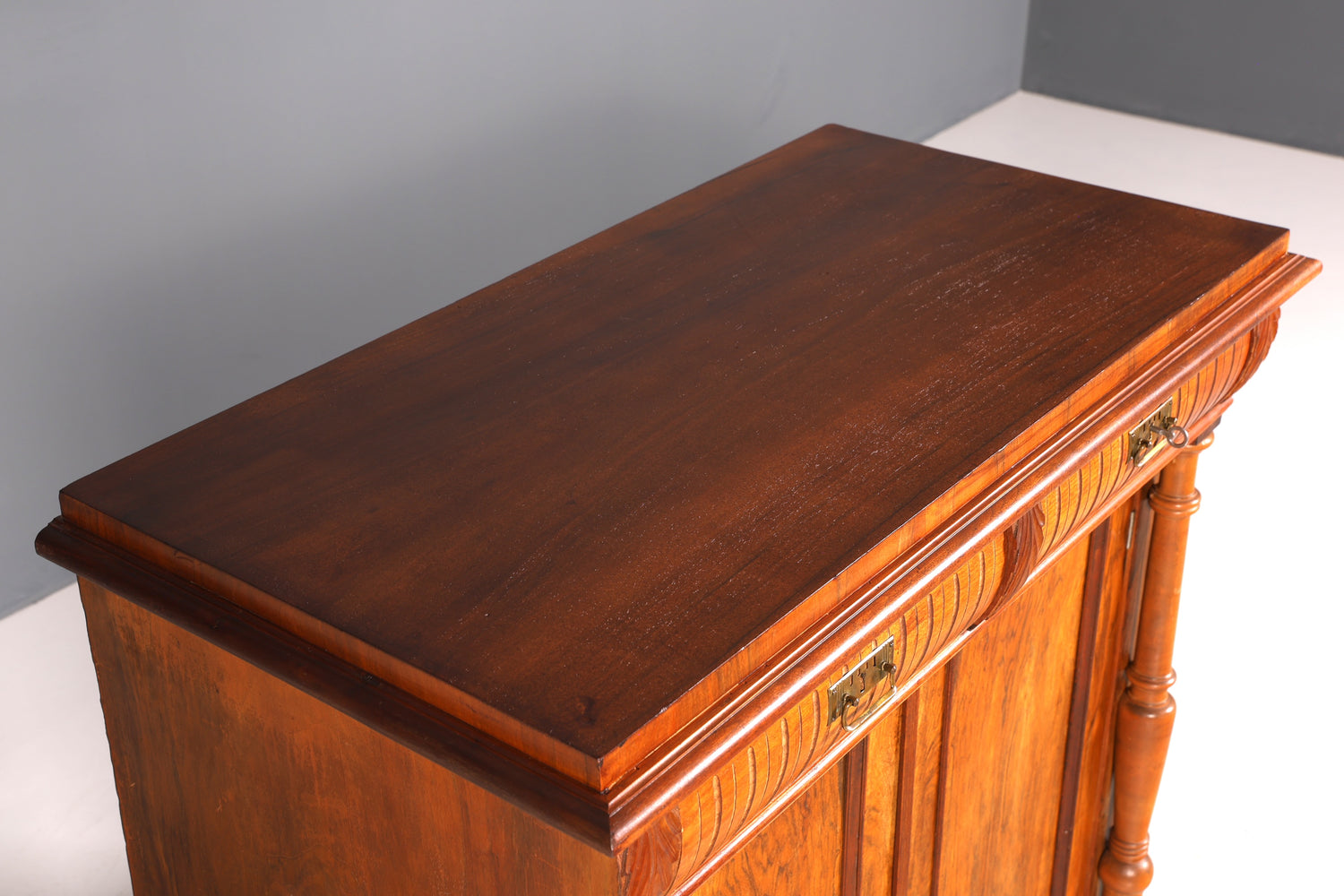 Traumhafter Gründerzeit Schrank Louis Philippe Vertiko Antik Highboard Kommode