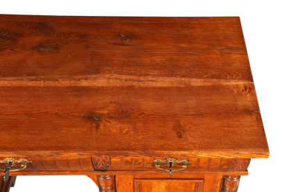 Traumhafter Gründerzeit Schreibtisch Jugendstil Bürotisch echt Holz Antik Office Desk
