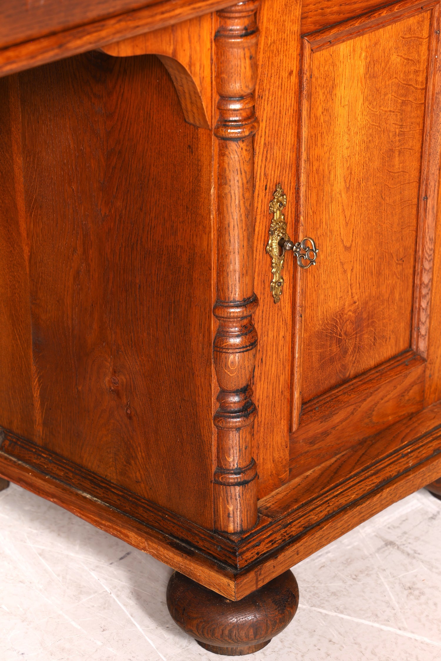 Traumhafter Gründerzeit Schreibtisch Jugendstil Bürotisch echt Holz Antik Office Desk