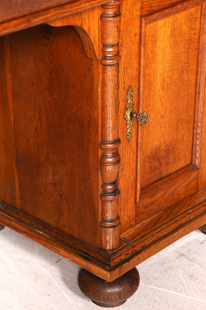 Traumhafter Gründerzeit Schreibtisch Jugendstil Bürotisch echt Holz Antik Office Desk