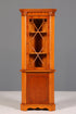 Wunderschöne Englische Eckvitrine Antik 60s echt Holz Eibe Schrank Eckschrank Glasvitrine Vitrine