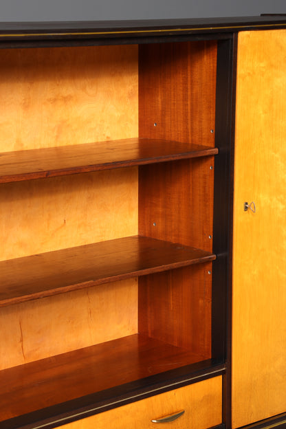 Wunderschöner Mid Century Schrank 60er Jahre Bücherregal Aktenschrank Rockabilly Wäscheschrank Regal Highboard