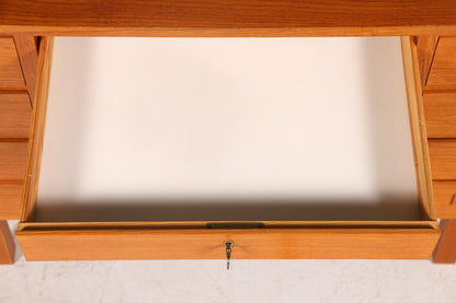 Wunderschöner Mid Century Schreibtisch Danish Design Teak Holz Bürotisch Vintage Office Table