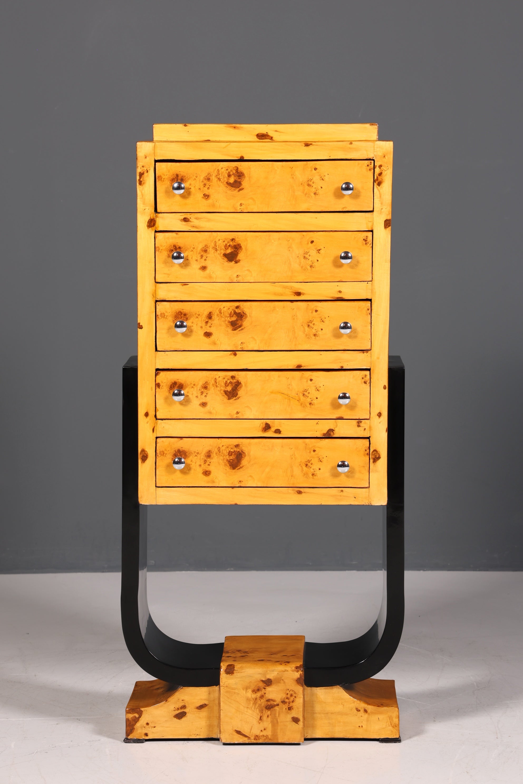 Traumhaftes Art Deco Design Highboard Biedermeier Stil Kommode Vertiko Schubladenkommode