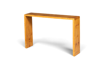 Schlichte Art Deco Stil Wandkonsole Flur Ablagetisch Birke Konsole