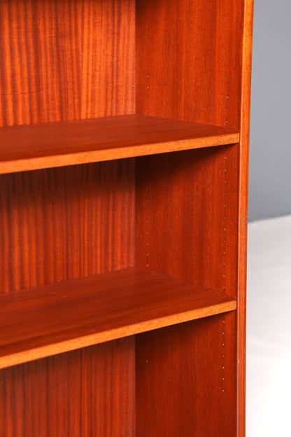 G014 Finish cm Schlichtes Mid Century Regal Vintage Bücherregal Schrank Buchablage 60s Bookshelf