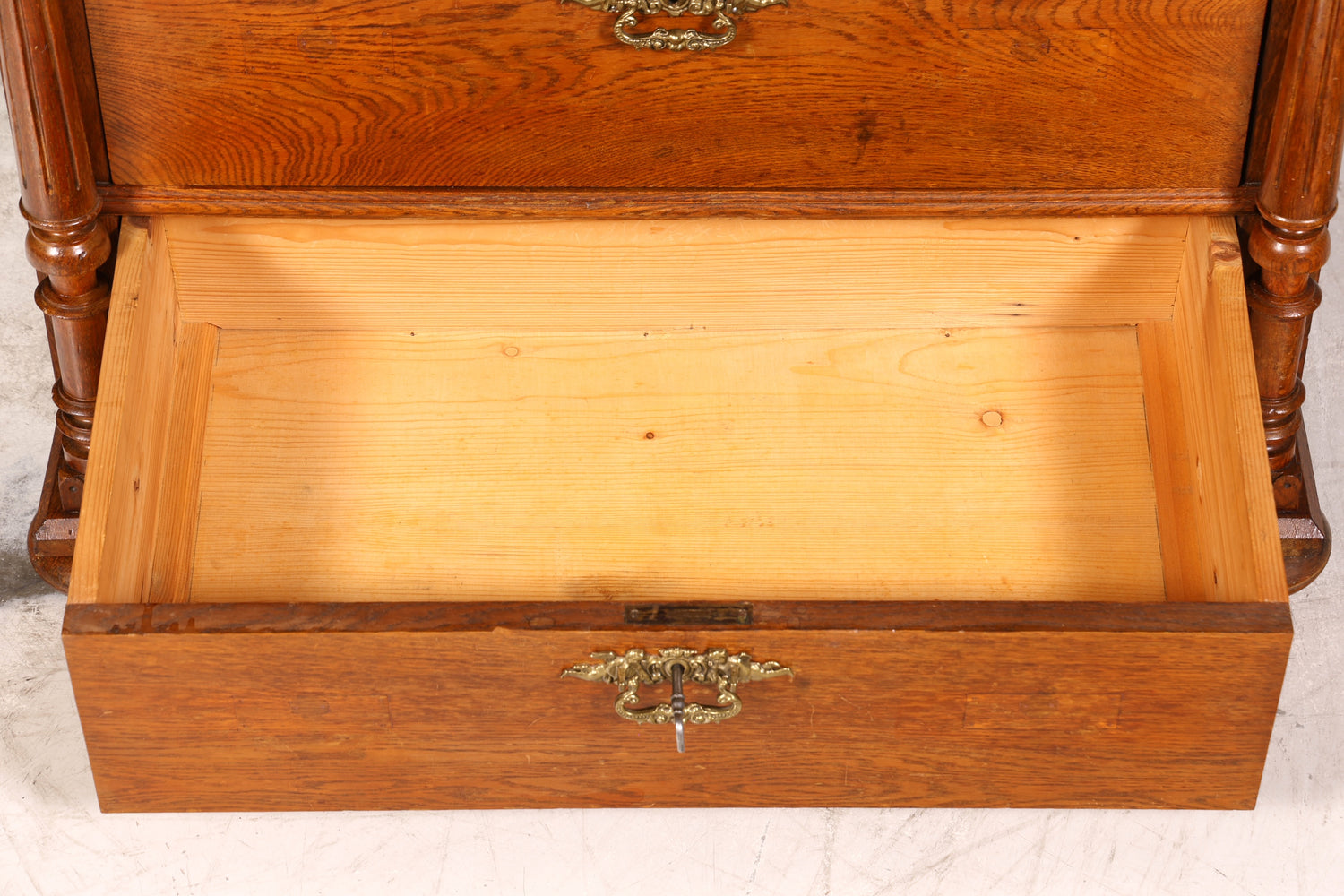 Wunderschöne Gründerzeit Kommode Louis Philippe echt Holz Eiche Schubladen Kommode Sideboard um 1880