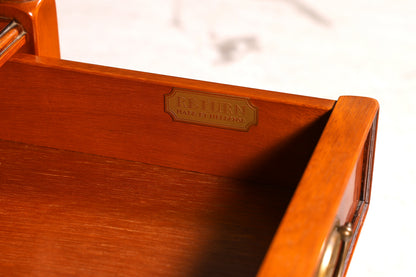 Edler Original Heldense Beistelltisch Eibe Etagere Servierwagen Englischer Rollen Ablagetisch Vintage