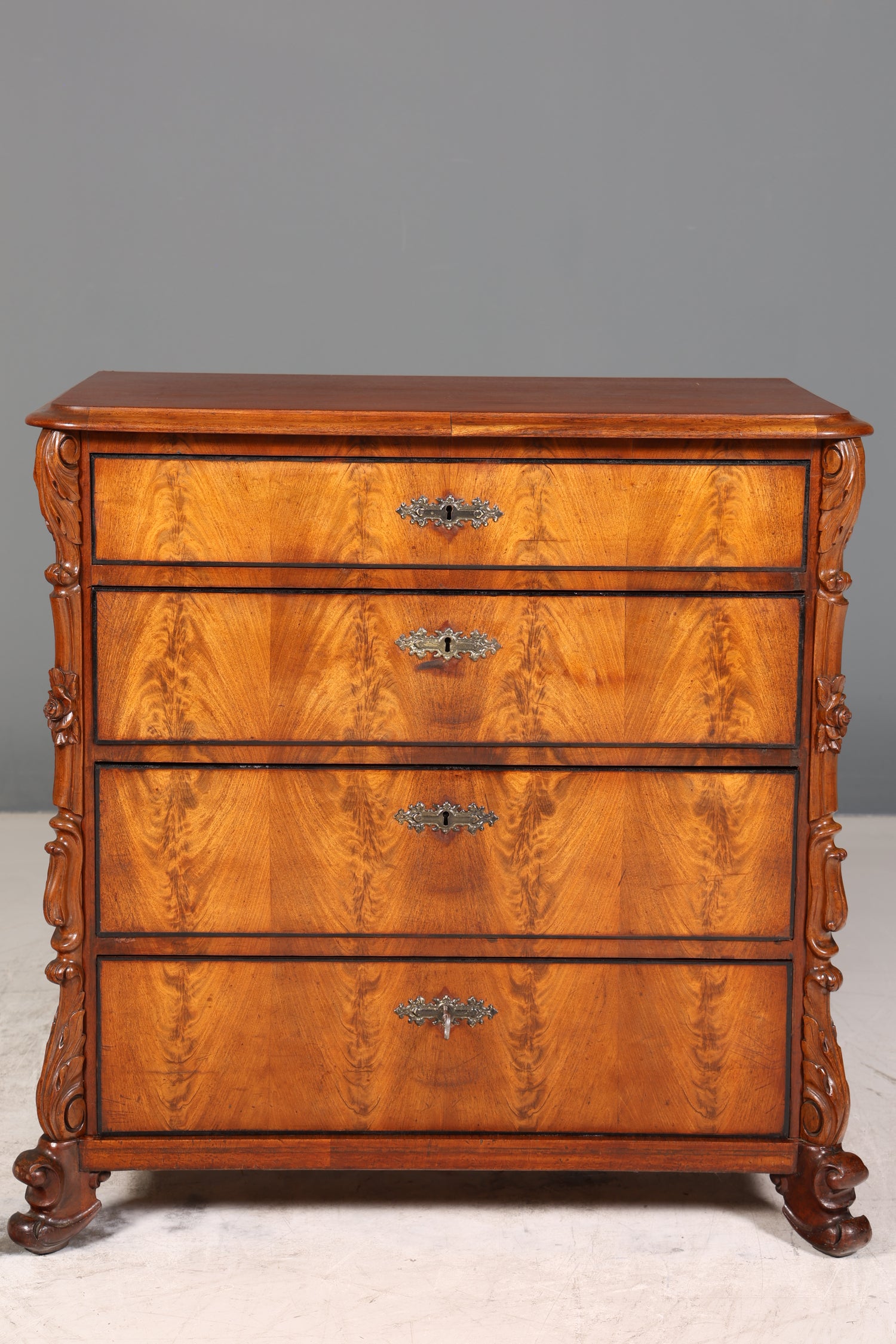 Traumhafte Louis Philippe Kommode Biedermeier Antik Schubladenkommode Sideboard um 1880