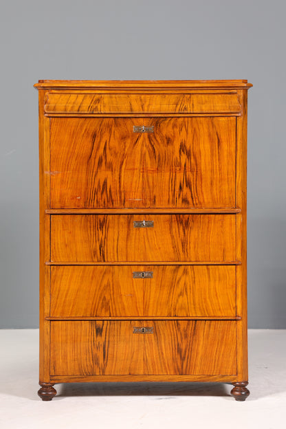 Wunderschöner Louis Philippe Sekretär Vertiko Gründerzeit Kommode Schubladenkommode
