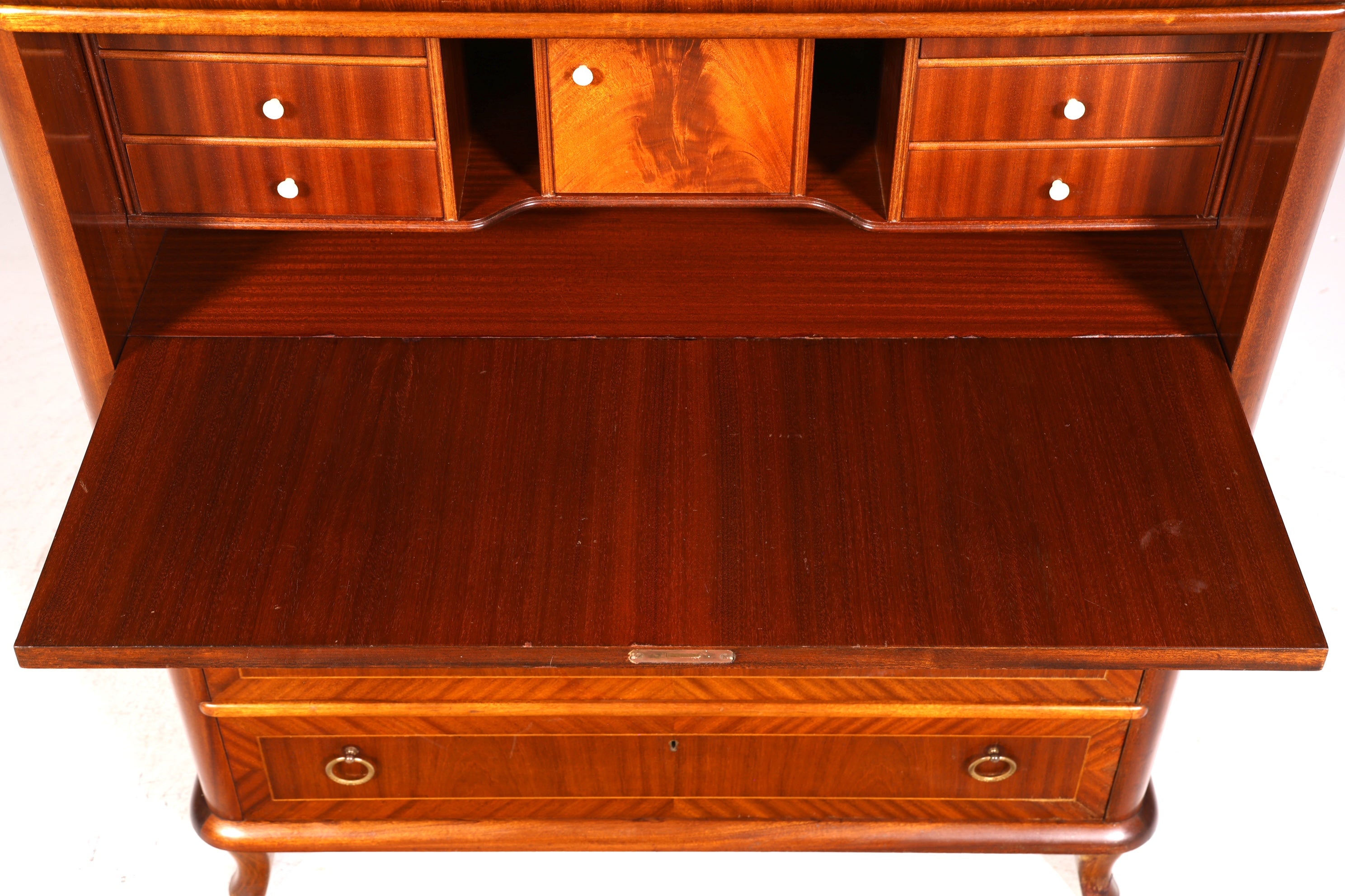 Wunderschöner Sekretär im Antik Stil Büro Kommode Art Deco Stil 50s Vertiko Schreibkommode Kommode