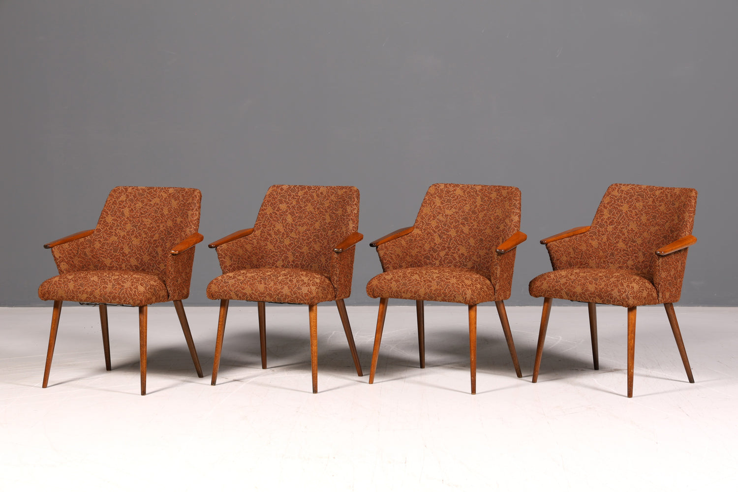 Wunderschöner Mid Century Stuhl Retro Armlehnstuhl Cocktailstuhl Küchenstuhl Sekretär Stuhl 2 von 4
