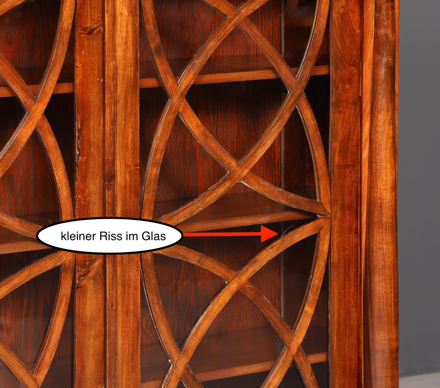 Traumhafter Original Biedermeier Vitrine um 1820 Antiker Schrank Art Deco Bücherregal