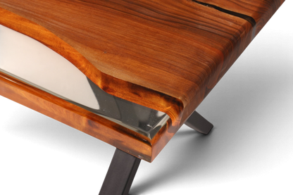 Beeindruckender Epoxidharz Tisch 180-90cm Nussbaum Esszimmer Tisch River Table Epoxy Küchentisch