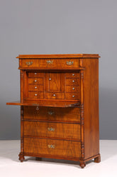 Edler Gründerzeit Sekretär Vertiko Highboard Louis Philippe Kommode um 1880