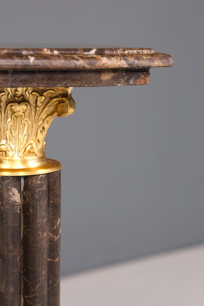 Traumhafte Barock Stil Säule Louis XV Marmor Blumensäule Naturstein Sockel Ablage