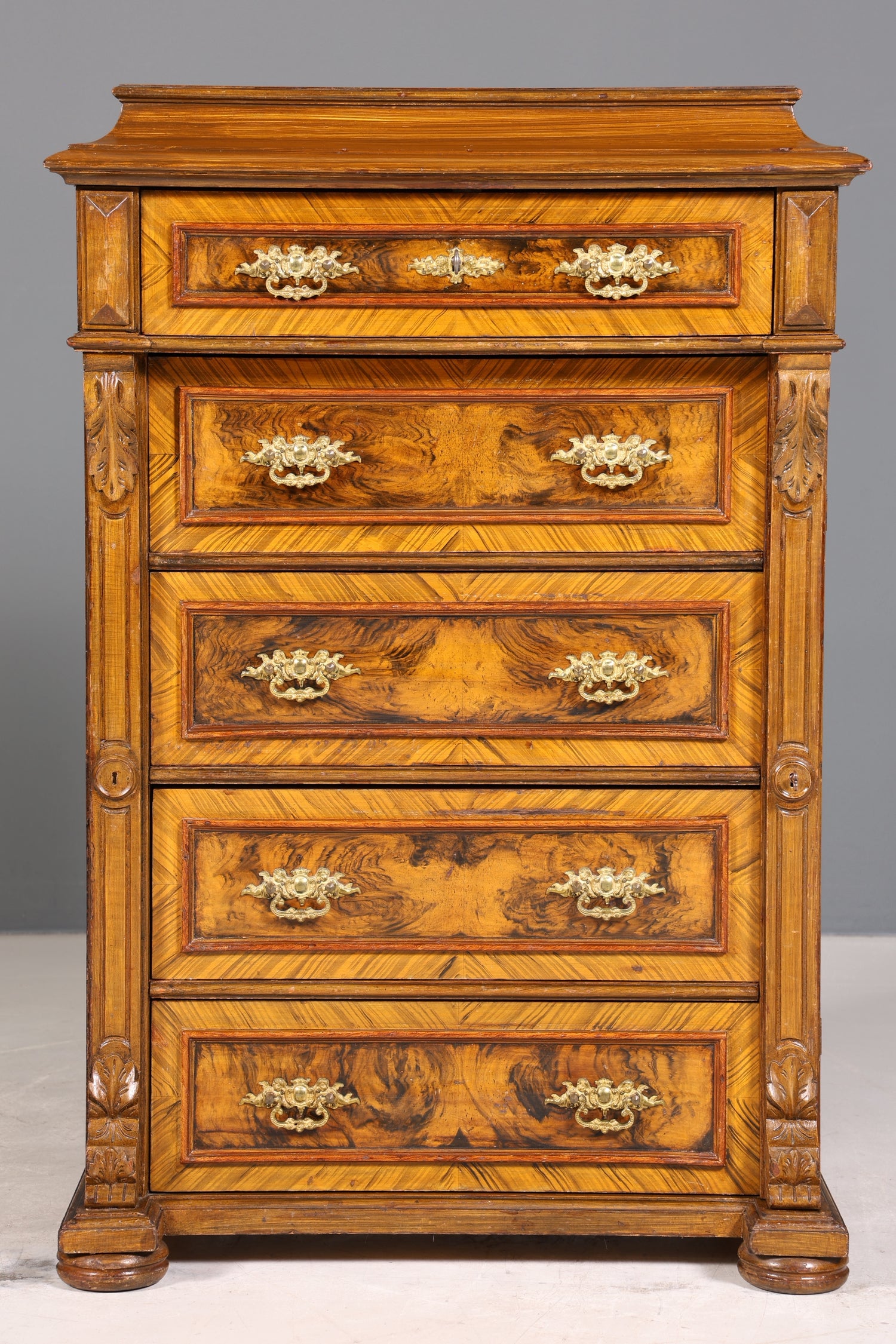 Traumhaftes Gründerzeit Vertiko Jugendstil Schrank Antik Highboard Kommode Schubladenkommode