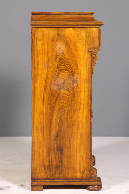 Traumhaftes Gründerzeit Vertiko Jugendstil Schrank Antik Highboard Kommode Schubladenkommode