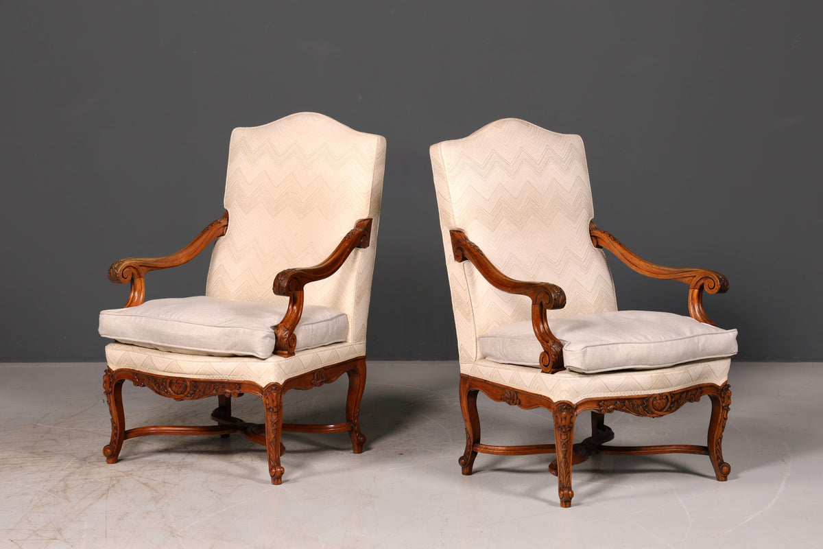 Edler Louis Philippe Armlehnsessel Gründerzeit Antik Sessel Polstersessel 1 von 2