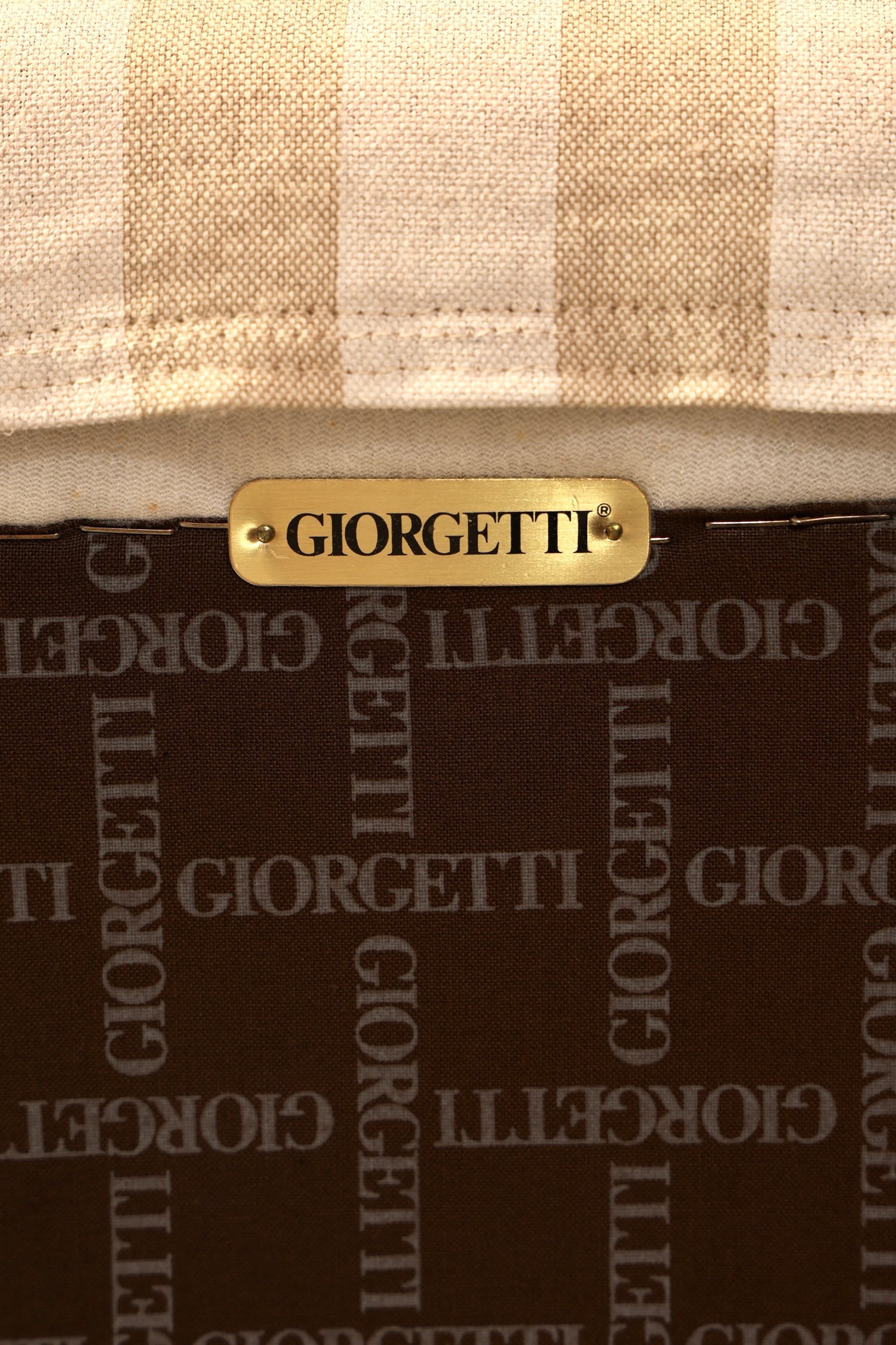 Edler Original Giorgetti Progetti Ohrensessel Umberto Asnago Design Sessel Italien Stoff Vintage