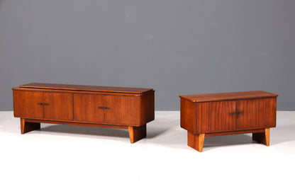 Schlichtes Mid Century Sideboard Vintage TV Kommode 60s Schrank Retro Longboard