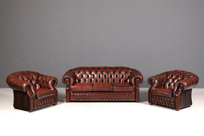 Wunderschönes Original Chesterfield Centurion Sofa 3-Sitzer Echt Leder Couch Englisch Ledersofa Vintage