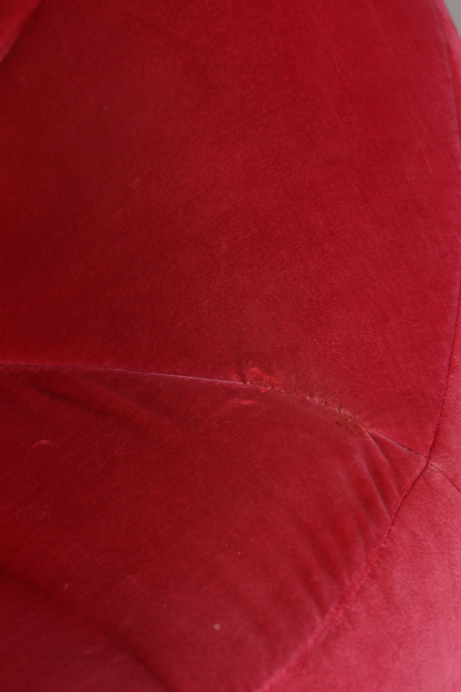Noble Ligne Roset Pumpkin Armchair with Ottoman Pink Velvet Designer Lounge Chair Pierre Paulin Pouf Vintage