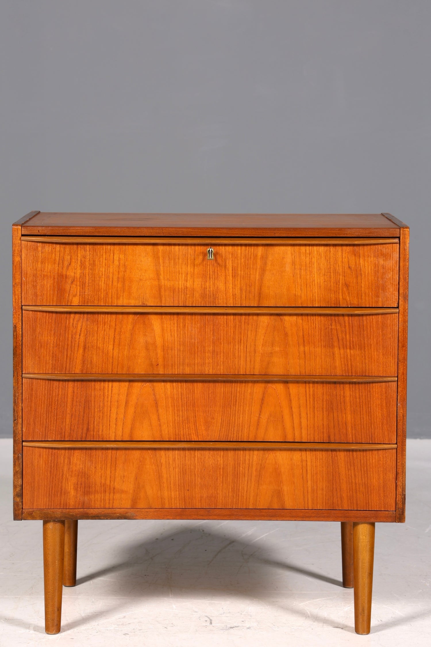Traumhafte Mid Century Kommode Teak Danish Design Holz Sideboard Vintage Schubladen Kommode
